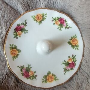 Royal Albert Floral Lid with Gold Accent